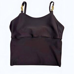 Sports Bra Top for Women, Luxury Chain Strap Gym Top, Stylish Crop Top